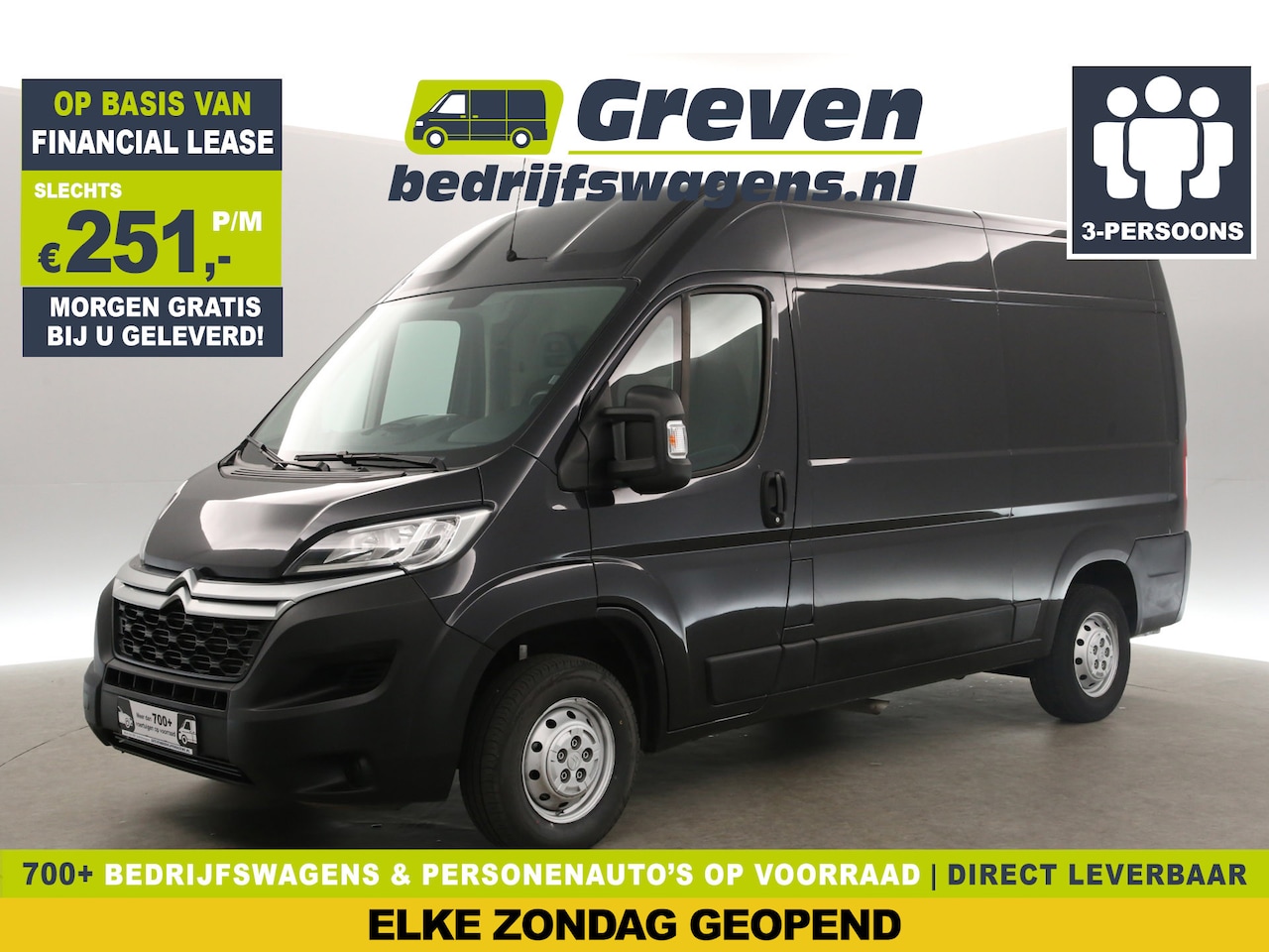 Peugeot Boxer - Citroën Jumper 30 2.0 BlueHDi L2H2 | Airco | Camera | Cruise | 3-Zits | Parkeersensoren - AutoWereld.nl