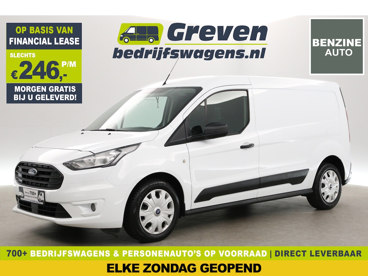 Ford Transit Connect - EcoBoost L2H1 | Benzine | Airco | Parkeersens. | Stoelverw. - AutoWereld.nl