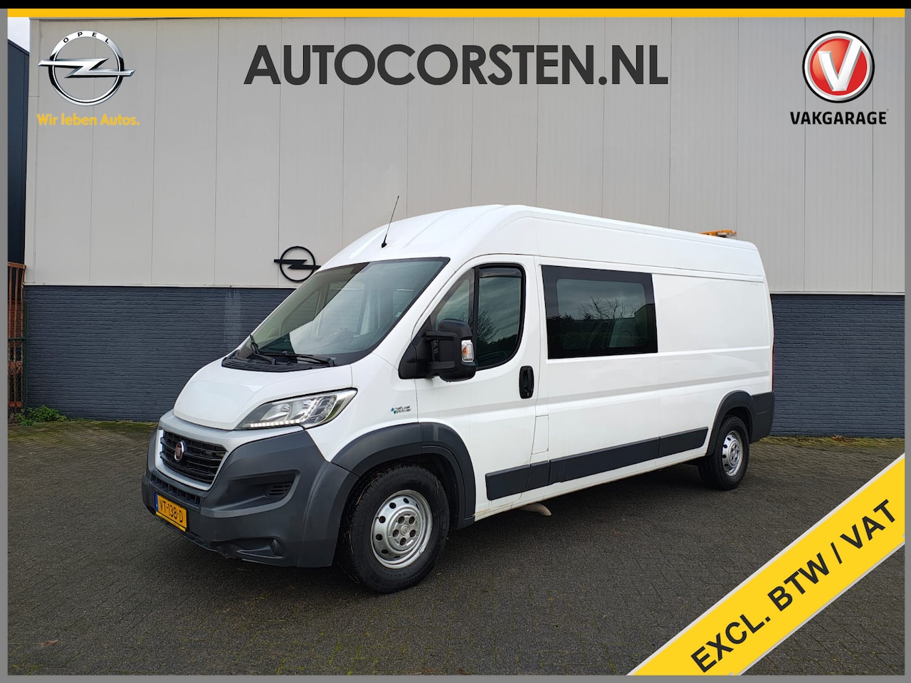 Fiat Ducato - 35H 3.0I CNG Dubbele Cabine EURO 6 Maxi Gran Volume DC Airco Camera Trekhaak Standkachel B - AutoWereld.nl