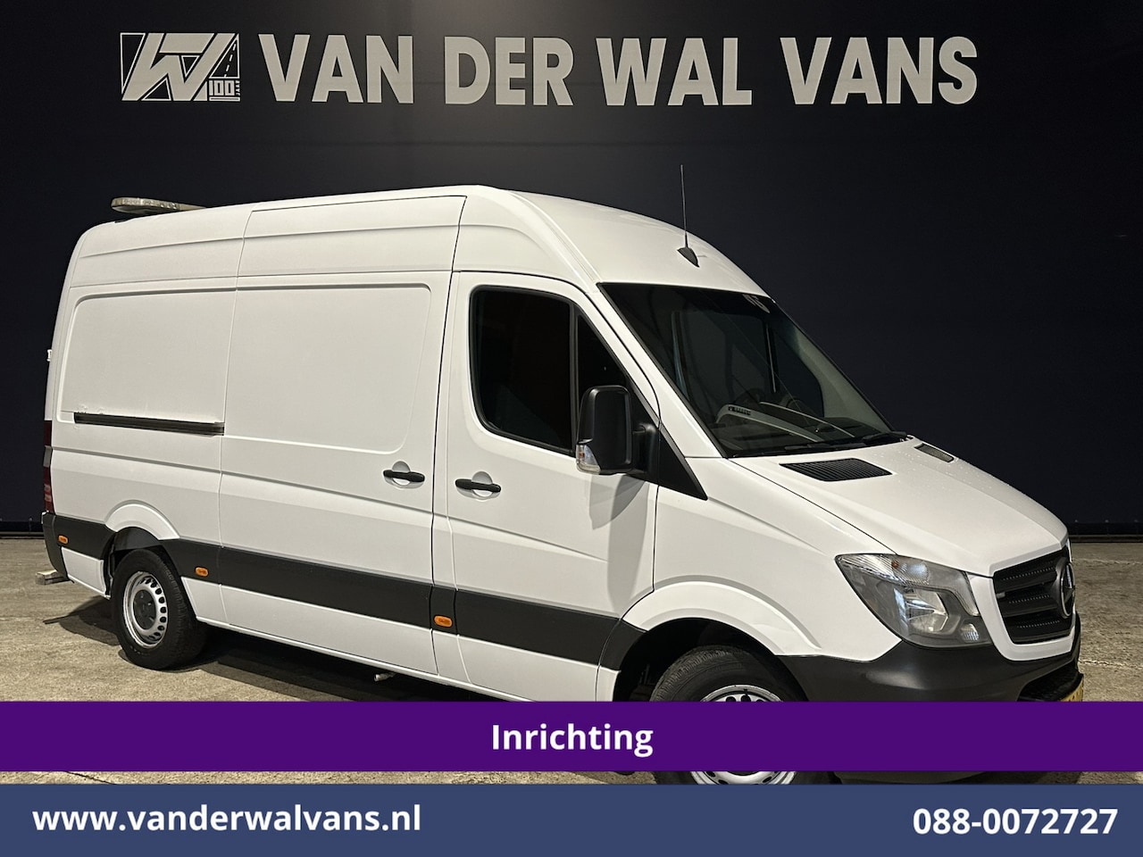 Mercedes-Benz Sprinter - 316 CDI 164pk L2H2 inrichting Euro6 Airco | 2800kg trekhaak | Cruisecontrol Parkeersensore - AutoWereld.nl