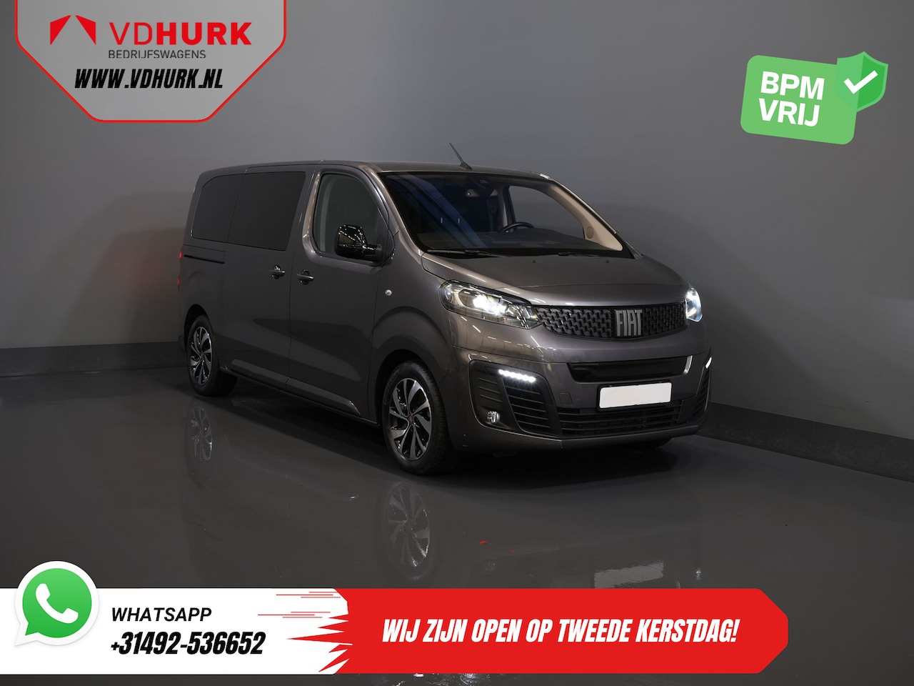 Fiat E-Ulysse - (Scudo) L2 75 kWh 330 km WLTP (€40.467 incl.btw) Combi/ Kombi/ 8P/ 8 Pers./ Snellader/ 2x - AutoWereld.nl