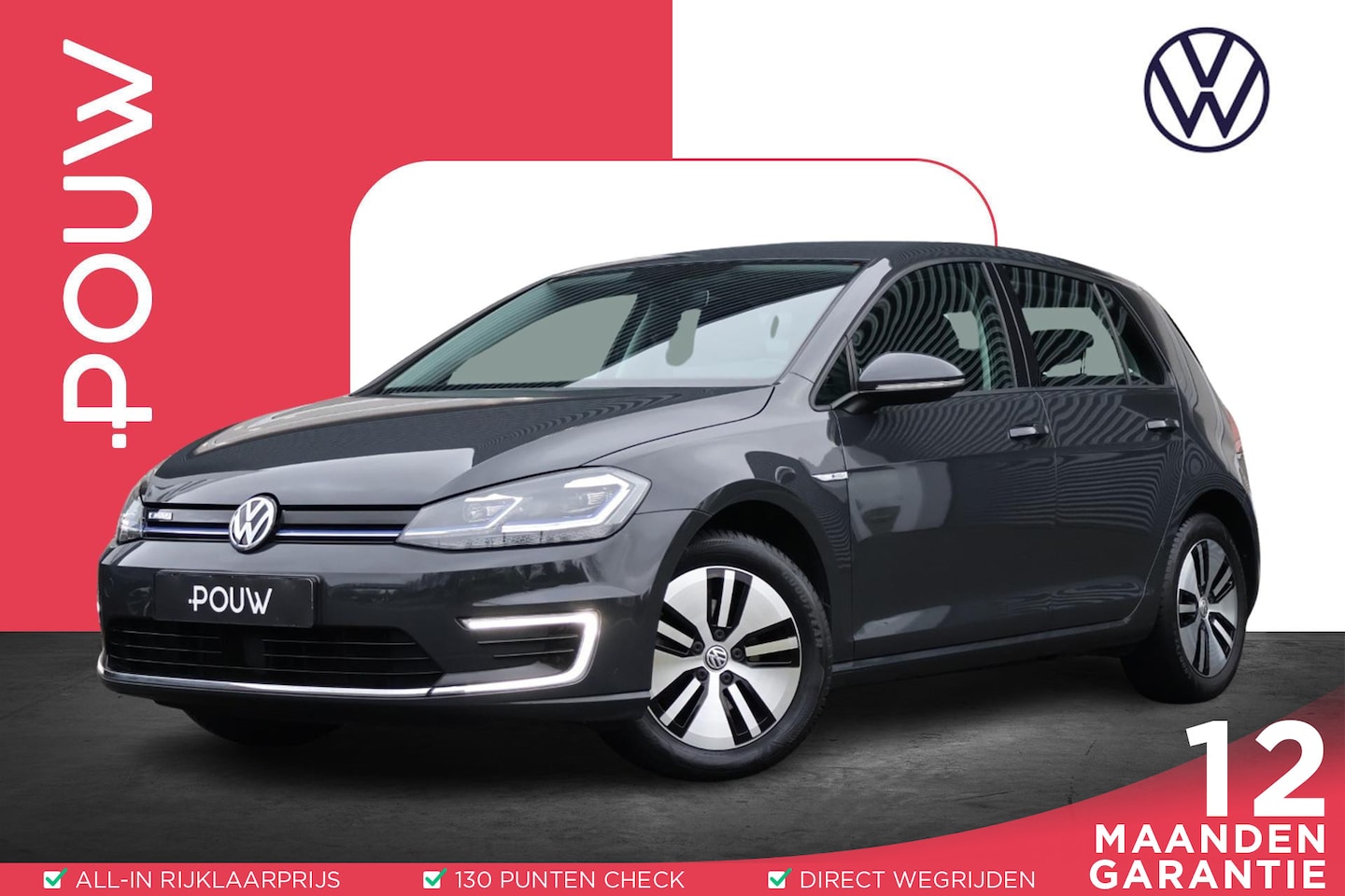 Volkswagen e-Golf - 136pk E-DITION 2020 36kW | SoH 94% | Navigatie | Adaptive Cruise - AutoWereld.nl