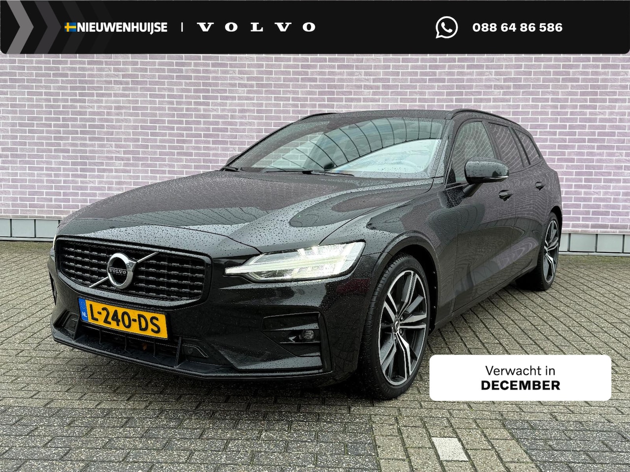 Volvo V60 - 2.0 B4 R-Design | Trekhaak | Four-C adaptief onderstel | Adaptive cruise control | Gelamin - AutoWereld.nl