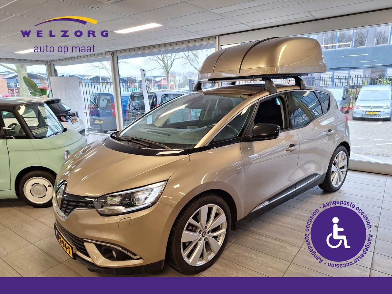 Renault Scénic - 1.3 TCe Limited Direct leverbaar! Dakkoffer voor opvouwbare rolstoel (chairtopper) en link - AutoWereld.nl