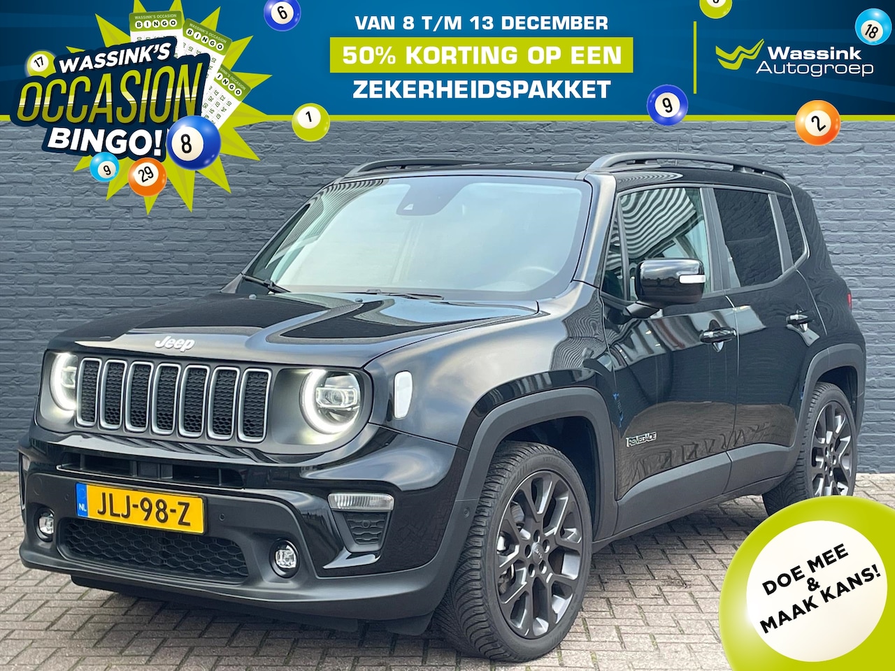Jeep Renegade - 1.5T e-Hybrid 130pk Aut S | Stoel- & Stuurverwarming | CarPlay | Automaat | Adaptive Cruis - AutoWereld.nl