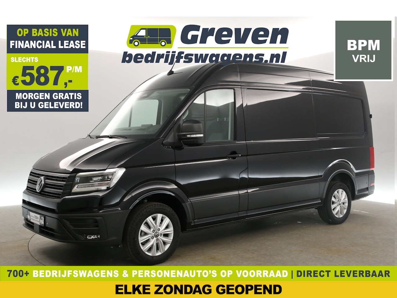 Volkswagen Crafter - 2.0 TDI DSG Highline Exclusive L3H3 | Facelift Model | BPM Vrij | Virtual | 3000KG Trekgew - AutoWereld.nl