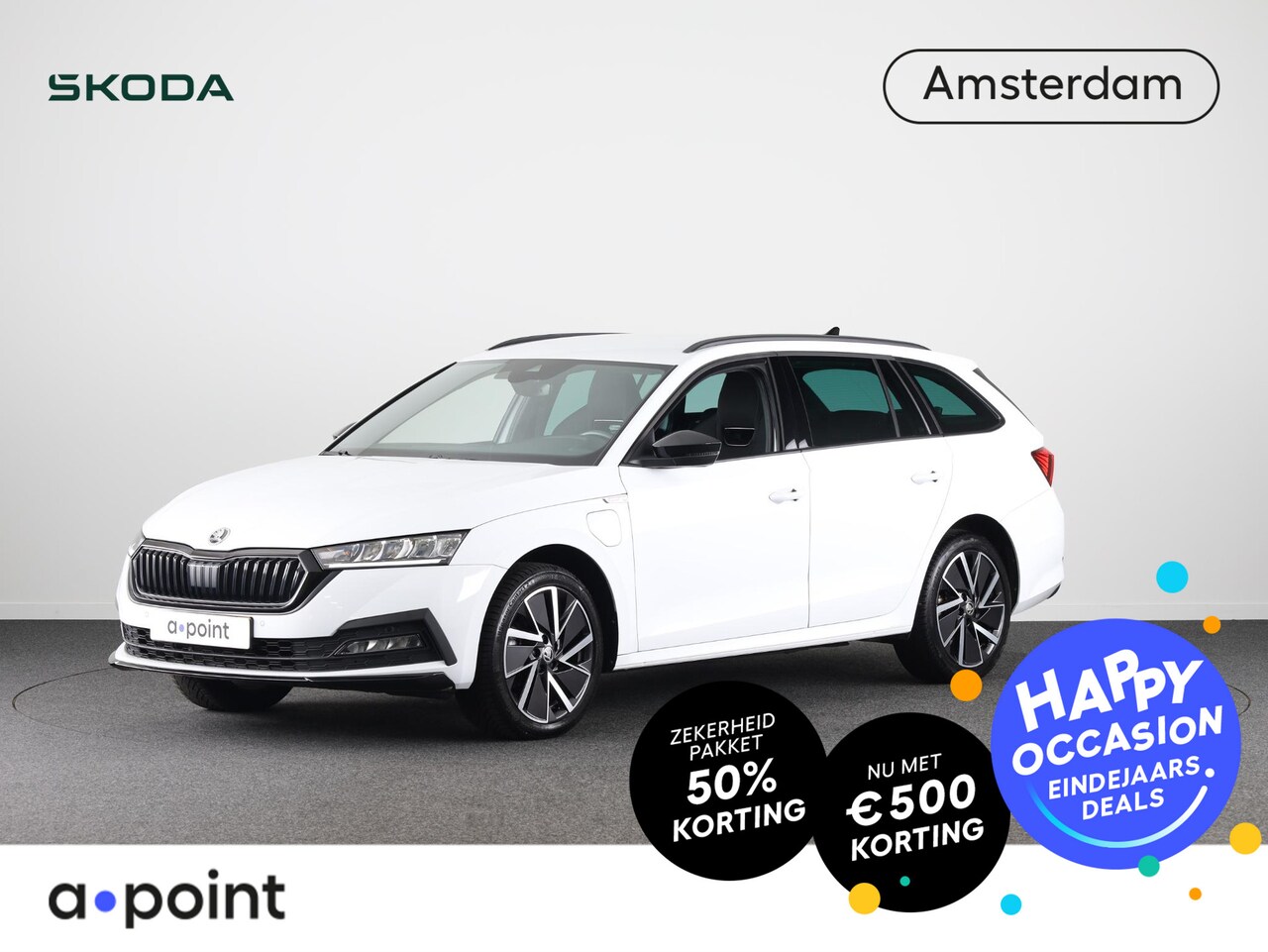 Skoda Octavia Combi - 1.4 TSI iV PHEV Sportline Business 204pk Plug in Hybrid | Privatelease vanaf 675,-- | Nav - AutoWereld.nl