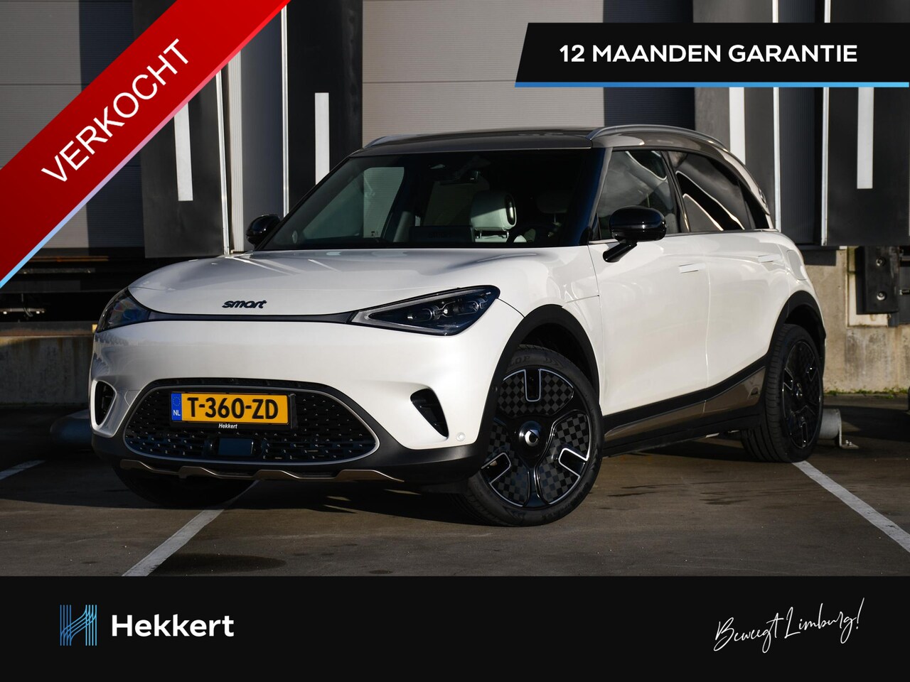 Smart #1 - Launch Edition 66 kWh 272pk Automaat PANO-DAK | WIT LEDER | 19''LM | 360° CAM. | HEAD-UP | - AutoWereld.nl