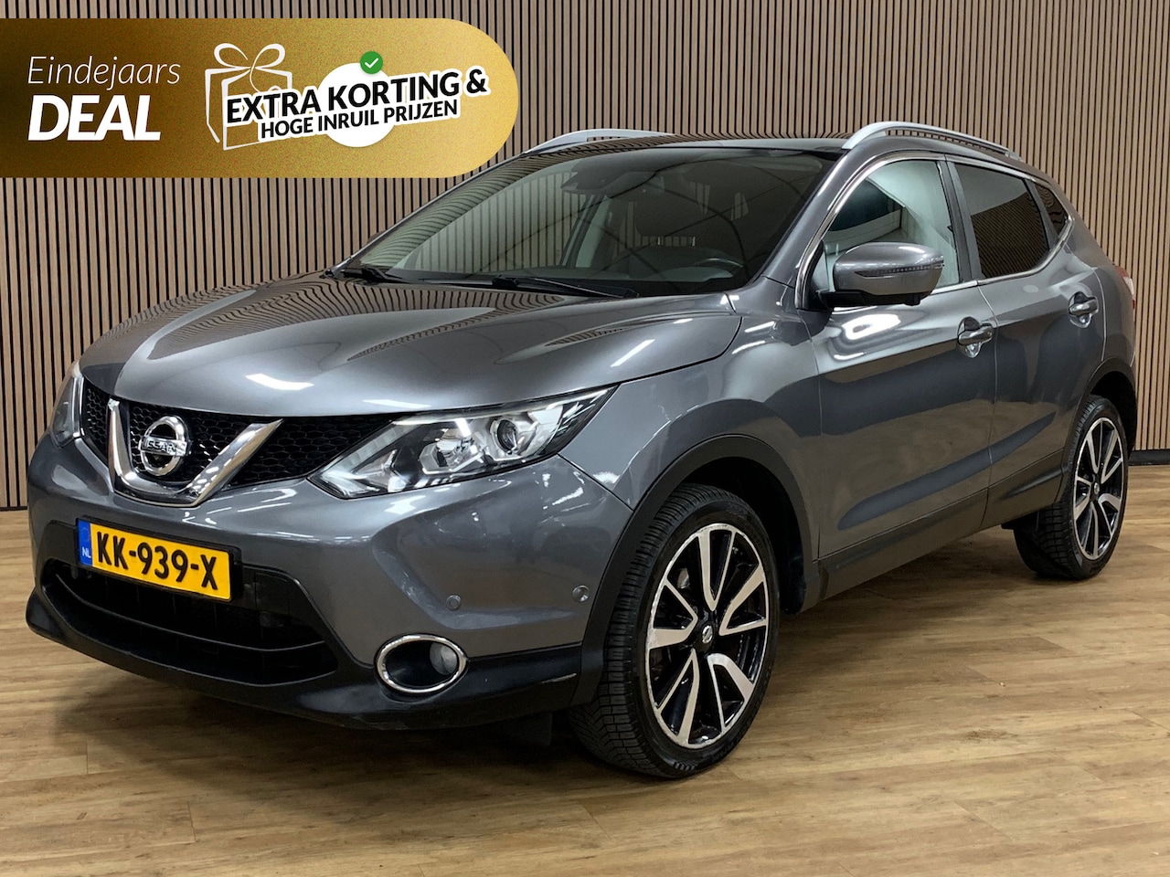 Nissan Qashqai - 1.2 Tekna|360 Camera|Panoramadak|Navigatie|Leder| - AutoWereld.nl