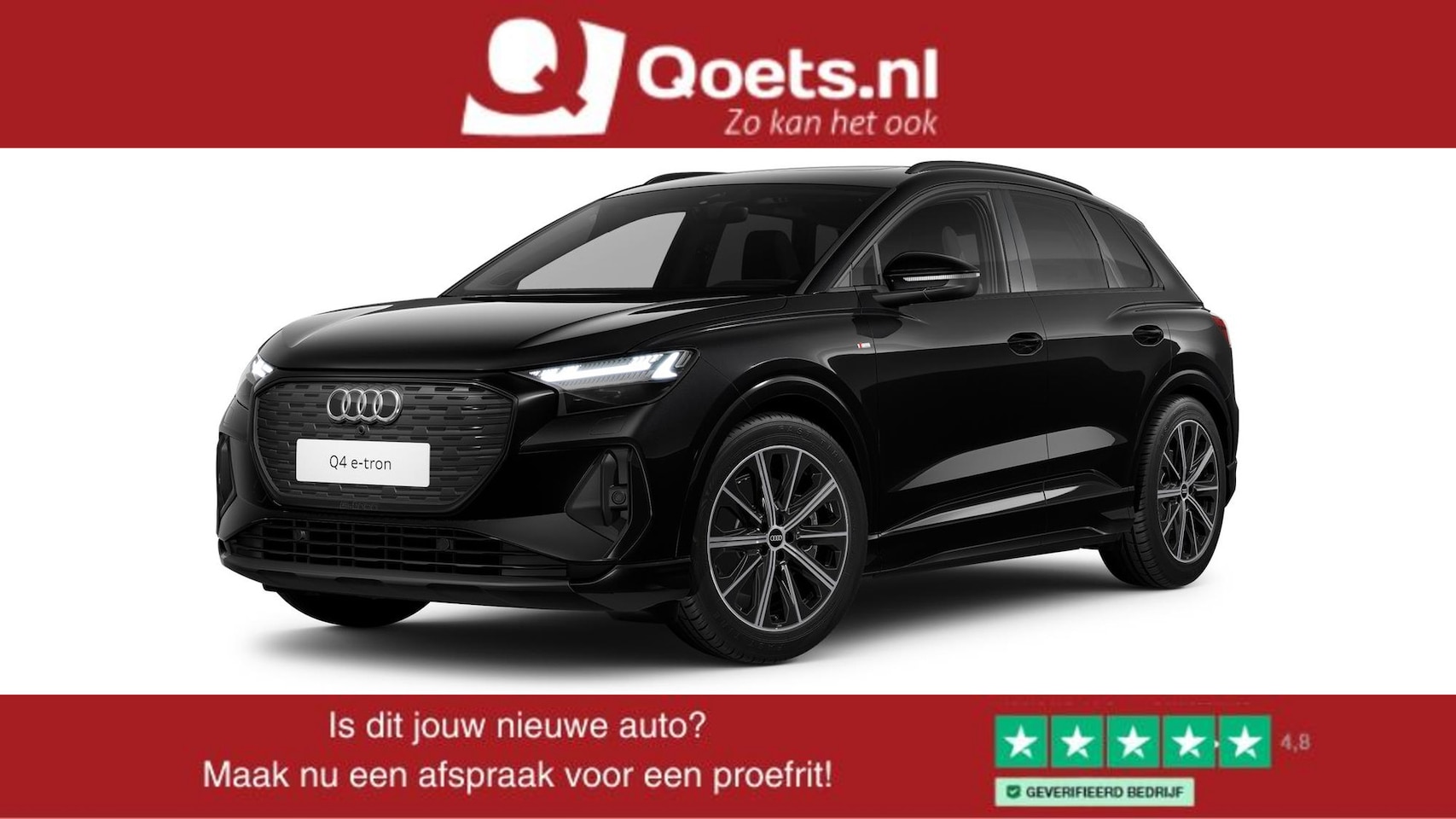 Audi Q4 e-tron - 40 S edition 77 kWh Trekhaak - Panoramadak - Parkeerhulp voor/achter - Stoelverwarming - A - AutoWereld.nl