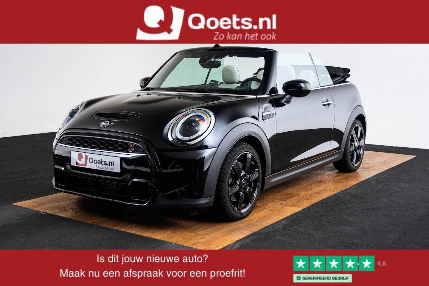 MINI Cabrio - Mini 2.0 Cooper S Rockingham GT Edition Binnenlichtpakket - Elektrisch verwarmbare voorsto - AutoWereld.nl