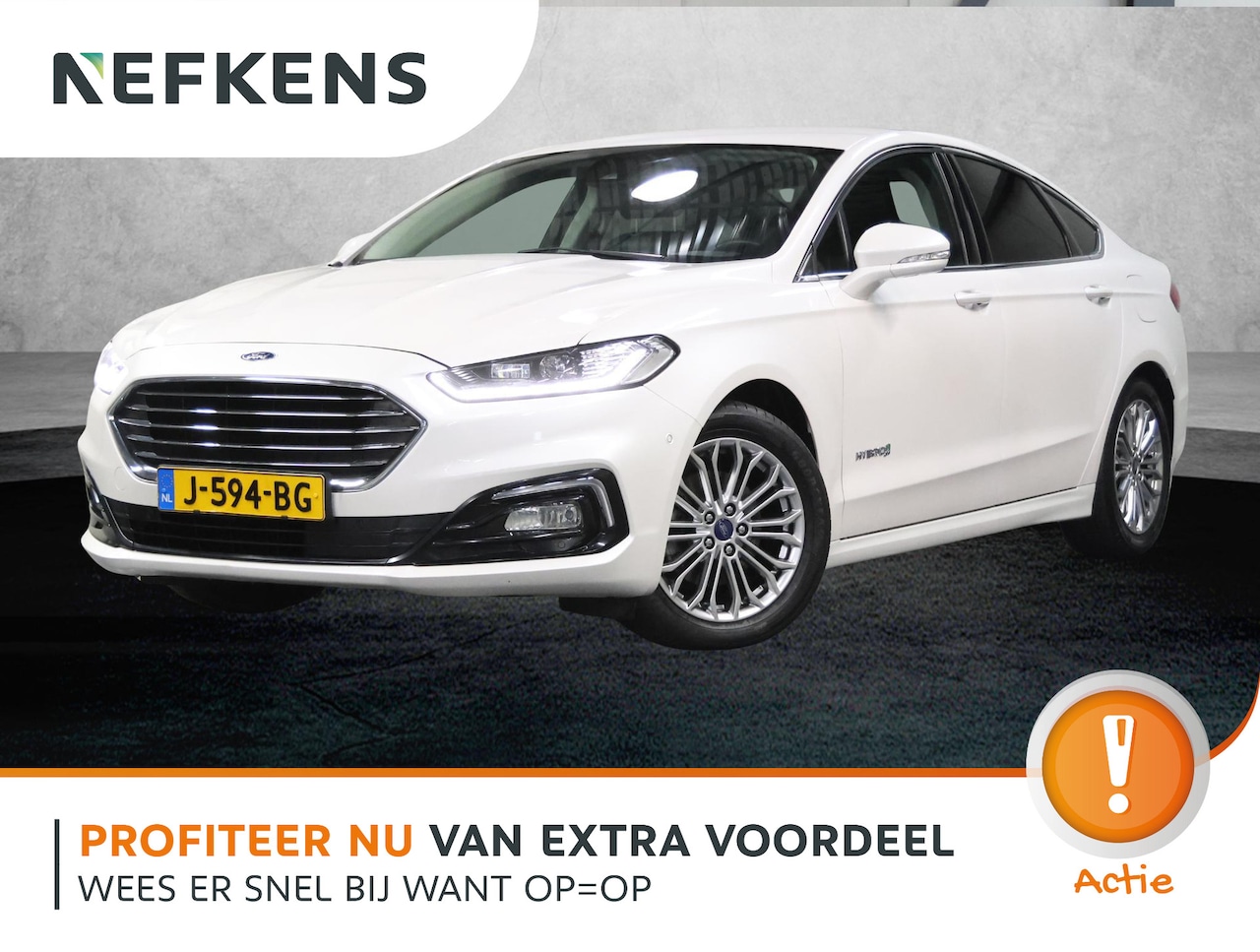 Ford Mondeo - 188PK Hybride Titanium | 1ste eigenaar | LEER | Camera | Dodehoekdetectie | Electrische st - AutoWereld.nl