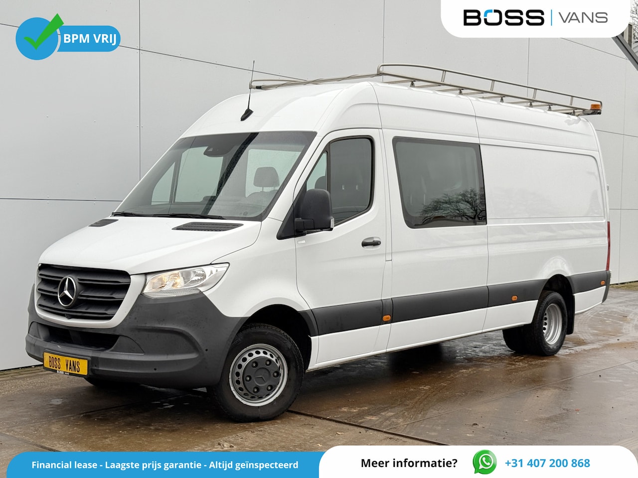 Mercedes-Benz Sprinter - 516 2.2 CDI L3H2 Dubbele Cabine Climate Control Cruise Control 360° Camera Carplay Trekhaa - AutoWereld.nl