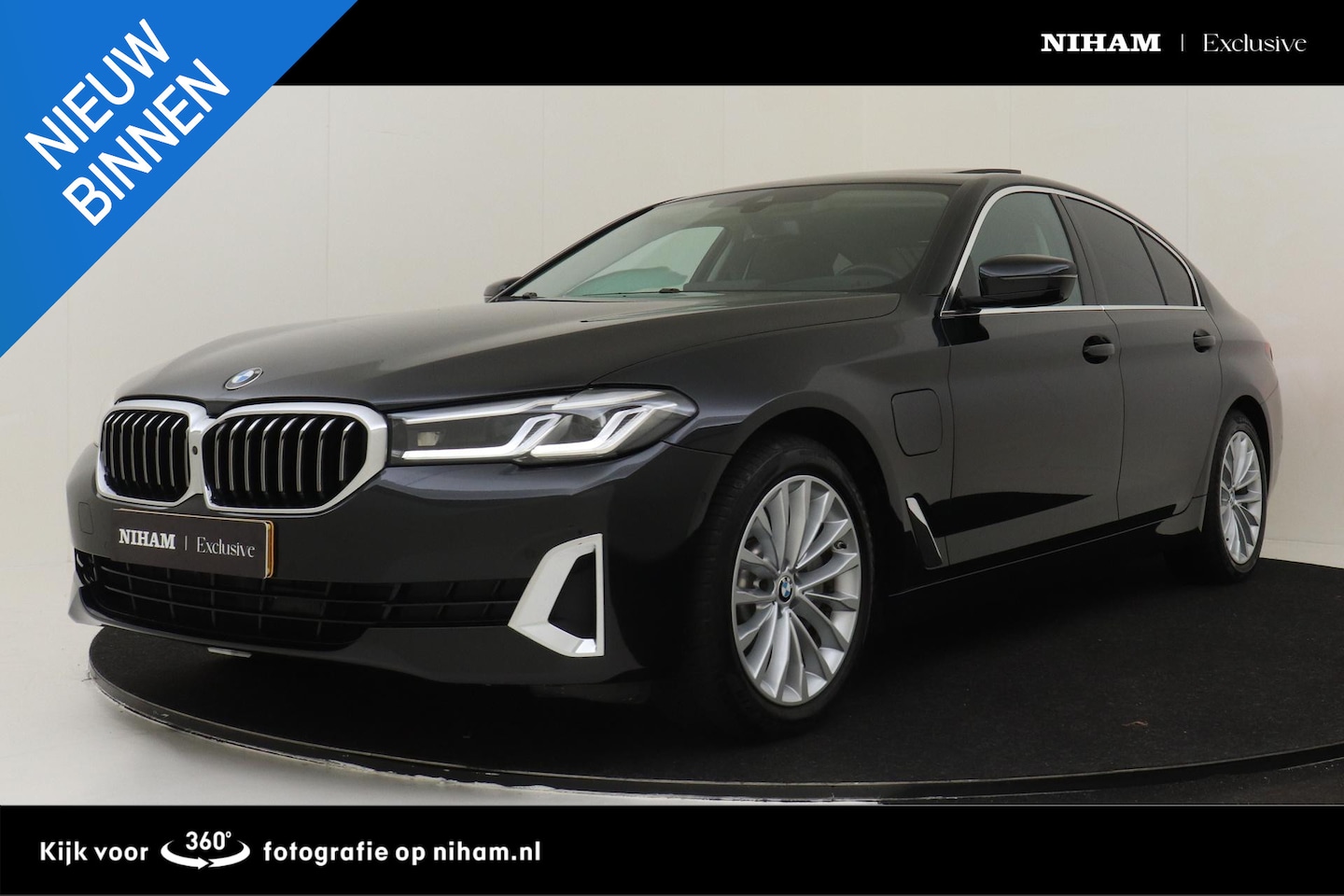 BMW 5-serie - 530e HIGH EXECUTIVE -LUXURY-LINE|PANO.DAK|HEAD-UP DISP.|360°CAM|ADAP.DEMP.|PRIVACY.GLAS|AD - AutoWereld.nl