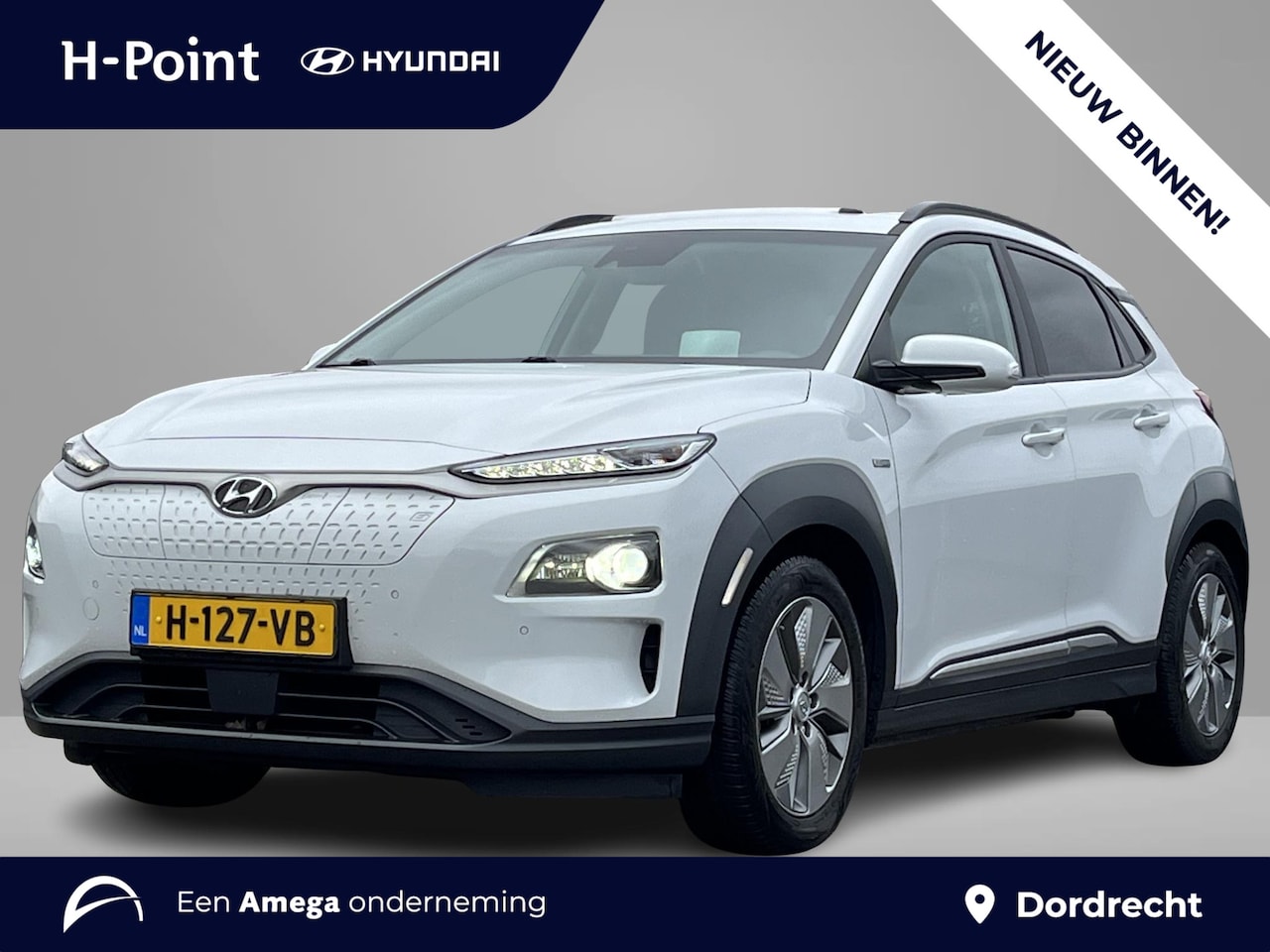 Hyundai Kona Electric - EV Premium 64 kWh | 3-Fase OBC | Schuifkanteldak | Lederen bekleding | Long Range Accu | V - AutoWereld.nl