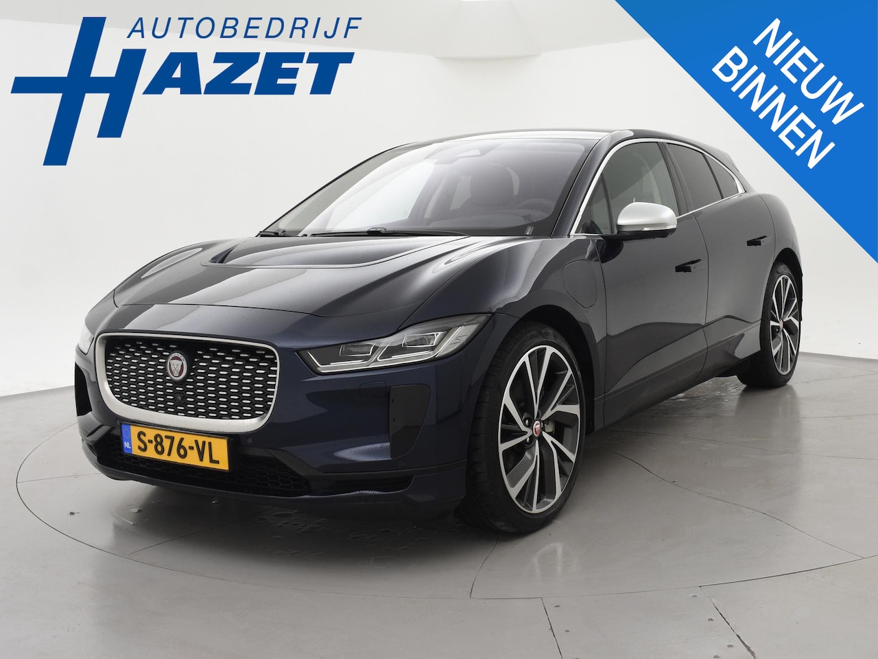 Jaguar I-PACE - EV400 HSE 90 kWh *PORTOFINO BLUE* + 22 INCH | LUCHTVERING | PANORAMA | 360 CAMERA | STOELV - AutoWereld.nl
