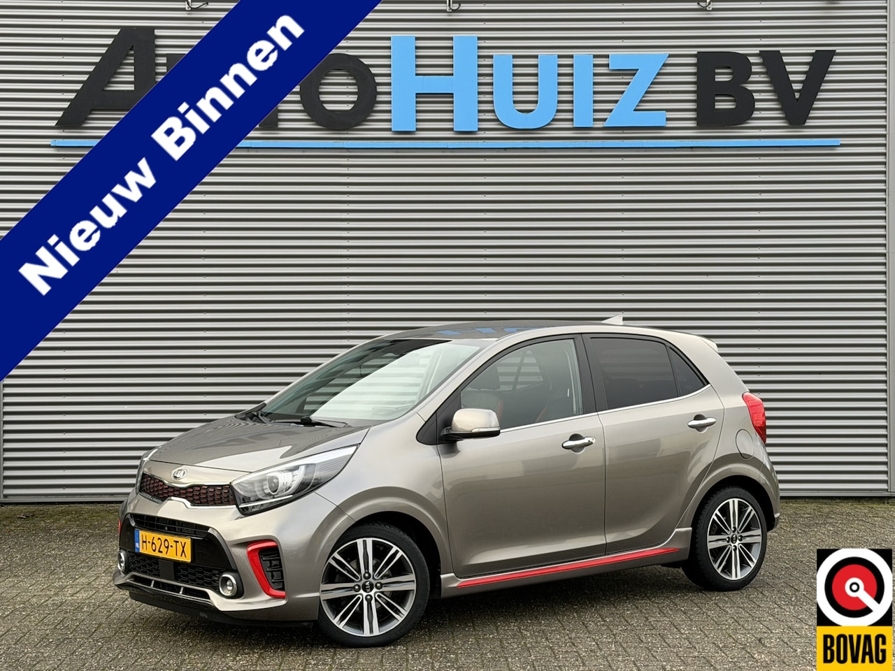Kia Picanto - 1.0 T-GDI GT-Line Stuurverwarming Stoelverwarming Leer Achteruitrijcamera Carplay Volle ba - AutoWereld.nl