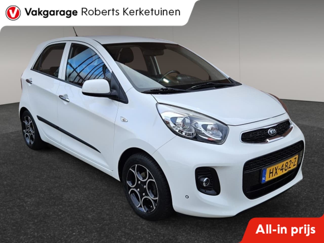 Kia Picanto - 1.2 CVVT DynamicLine Clima Half leder Velgen 5 zits - AutoWereld.nl