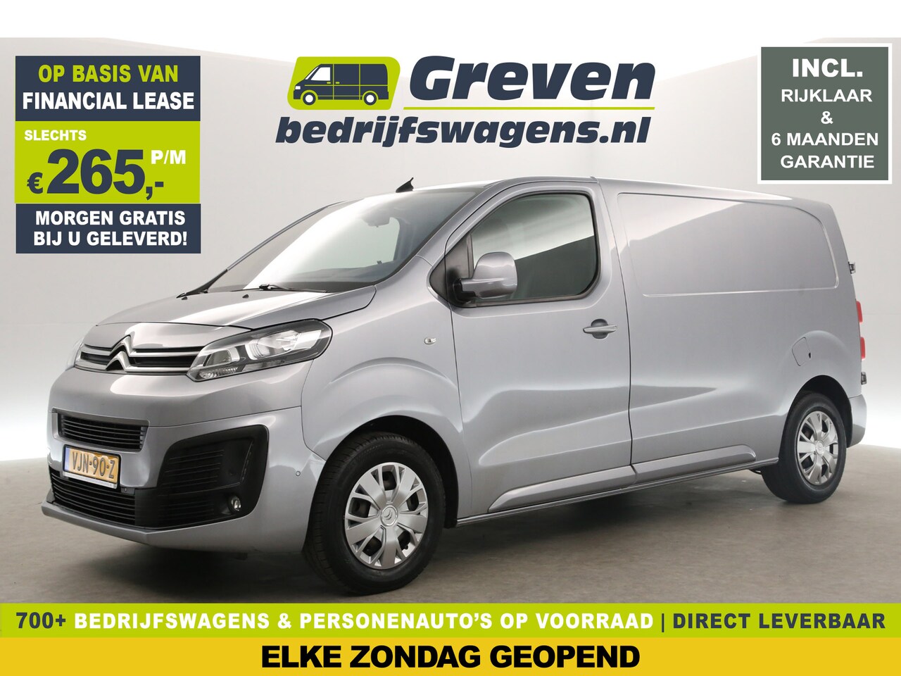 Citroën Jumpy - 2.0 BlueHDI L2H1 | Automaat | Airco | Cruise | 3-Zits | Camera | Trekh. | Carplay | Naviga - AutoWereld.nl