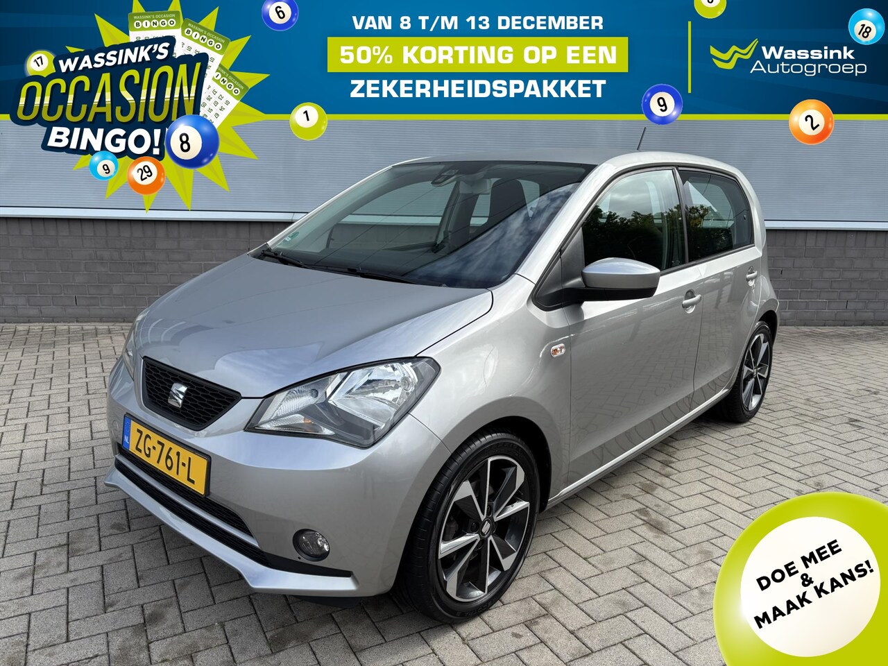 SEAT Mii - 1.0 Style Intense | Airco | Lichtmetalen velgen | Parkeersensoren | Cruise control | Bluet - AutoWereld.nl