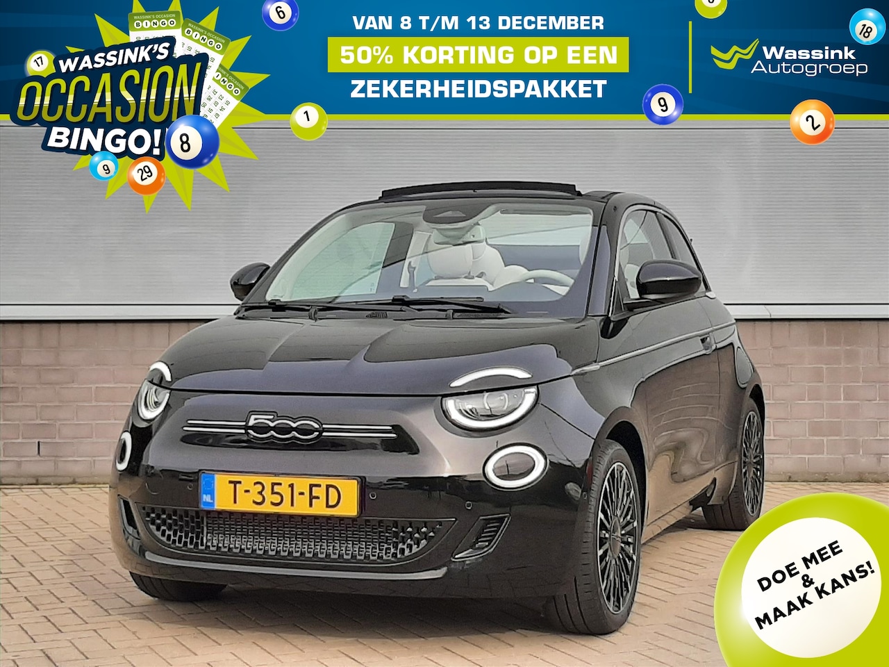Fiat 500e - Cabriolet 42kWh La Prima by Bocelli | EV | full options | all season banden - AutoWereld.nl