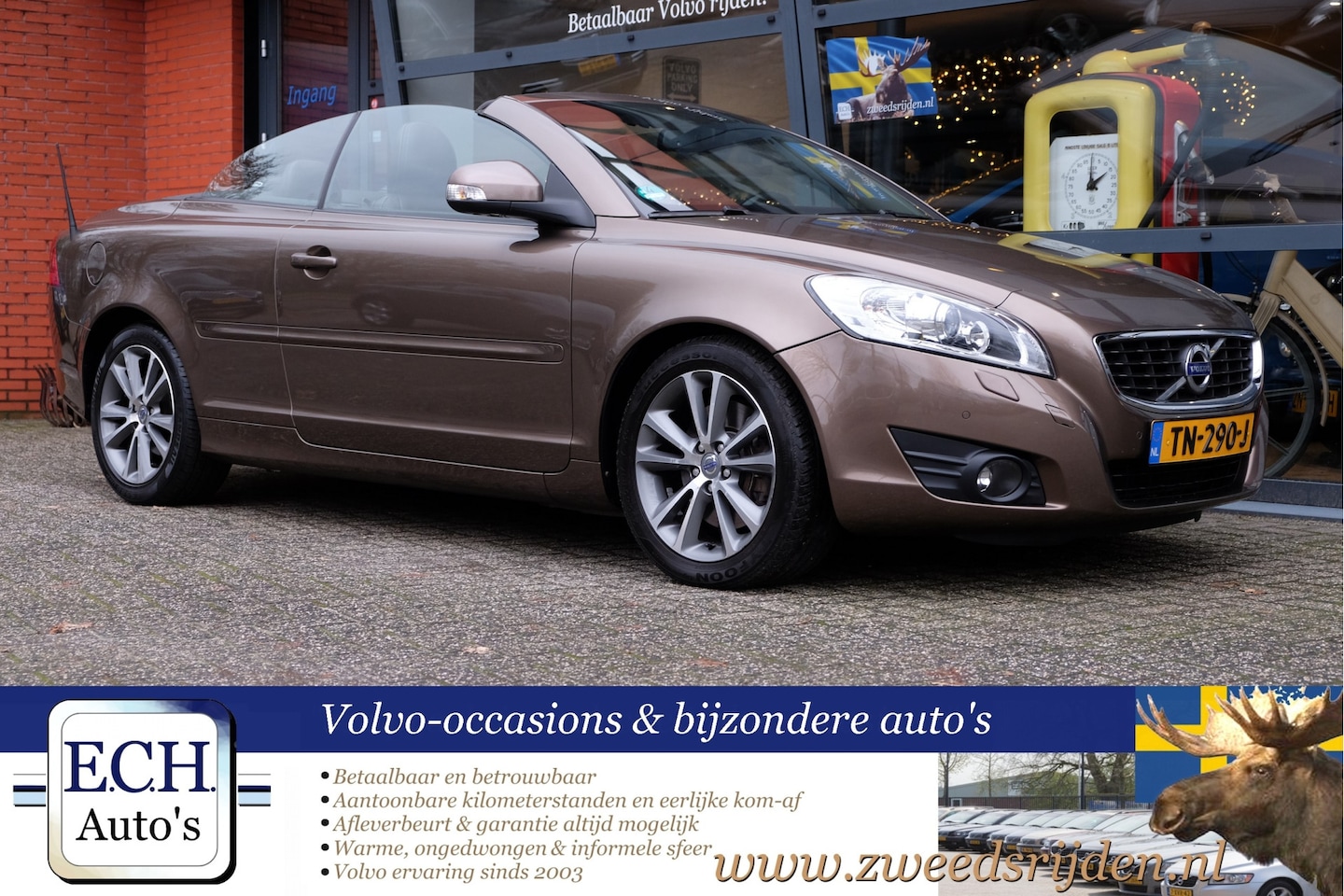 Volvo C70 Convertible - 2.0 D3 150 pk Aut. 5-cilinder, Summum, Leer - AutoWereld.nl