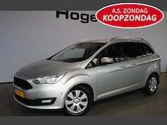 Ford Grand C-Max - 1.0 Trend 7 Persoons Clima Navigatie LED Trekhaak Rijklaarprijs Inruil Mogelijk