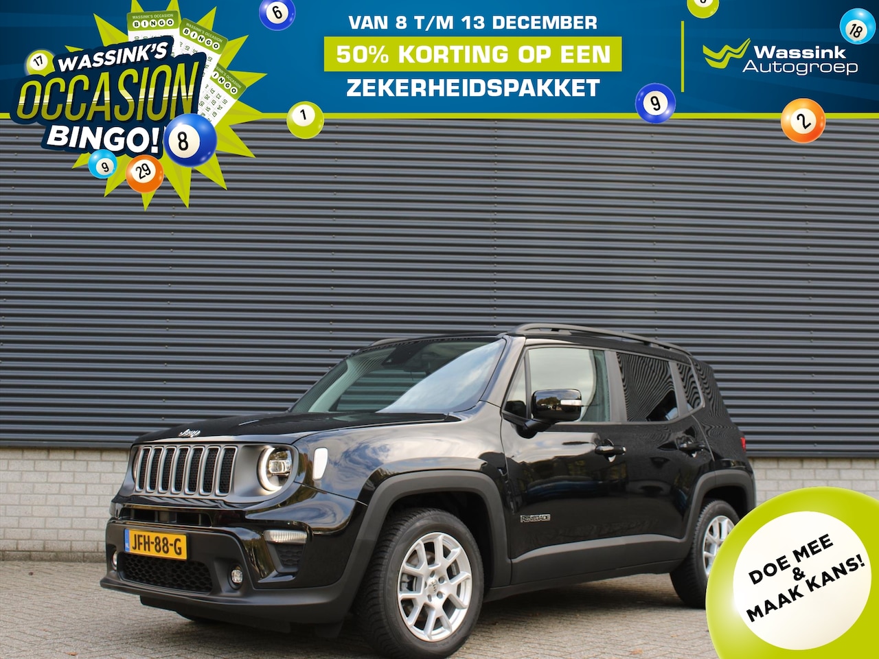 Jeep Renegade - 1.5T e-Hybrid 130pk Automaat I Navigatie I Parkeersensoren I Cruise Control I DAB+ - AutoWereld.nl