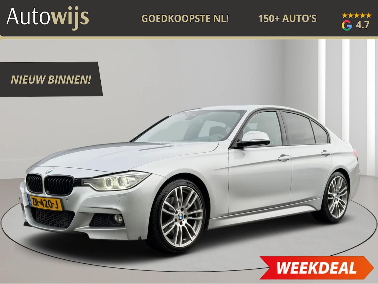 BMW 3-serie - 328i High Executive|M-SPORT|Alcantara|NAVI|PANO|Trekhaak - AutoWereld.nl