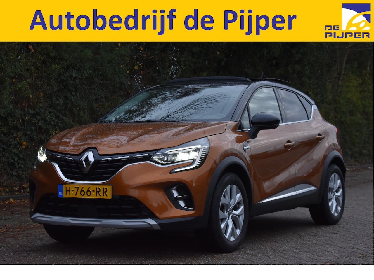 Renault Captur - 1.0 TCe 100 Intens Two-Tone | NL-Auto | Open dak | Trekhaak | Camera | LED | Keyless | Sfe - AutoWereld.nl