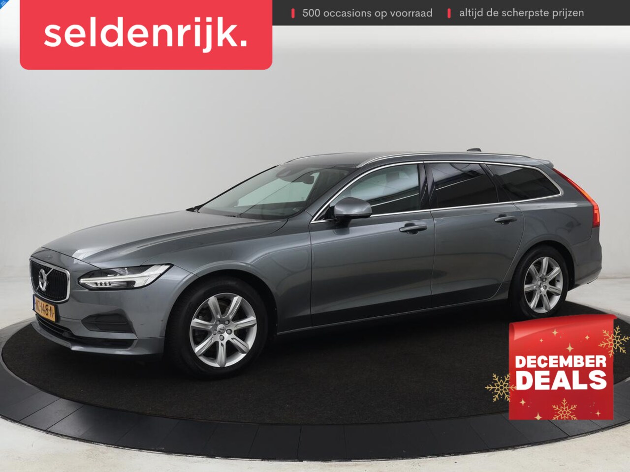 Volvo V90 - 2.0 D3 Momentum | Leder | Trekhaak | Stoelverwarming | Adaptive cruise | Carplay | Navigat - AutoWereld.nl