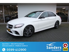Mercedes-Benz C-klasse - 180 Business Solution AMG / Diamantweis (parelmoer) Facelift/ Panorama/ Trekhaak af-fabrie