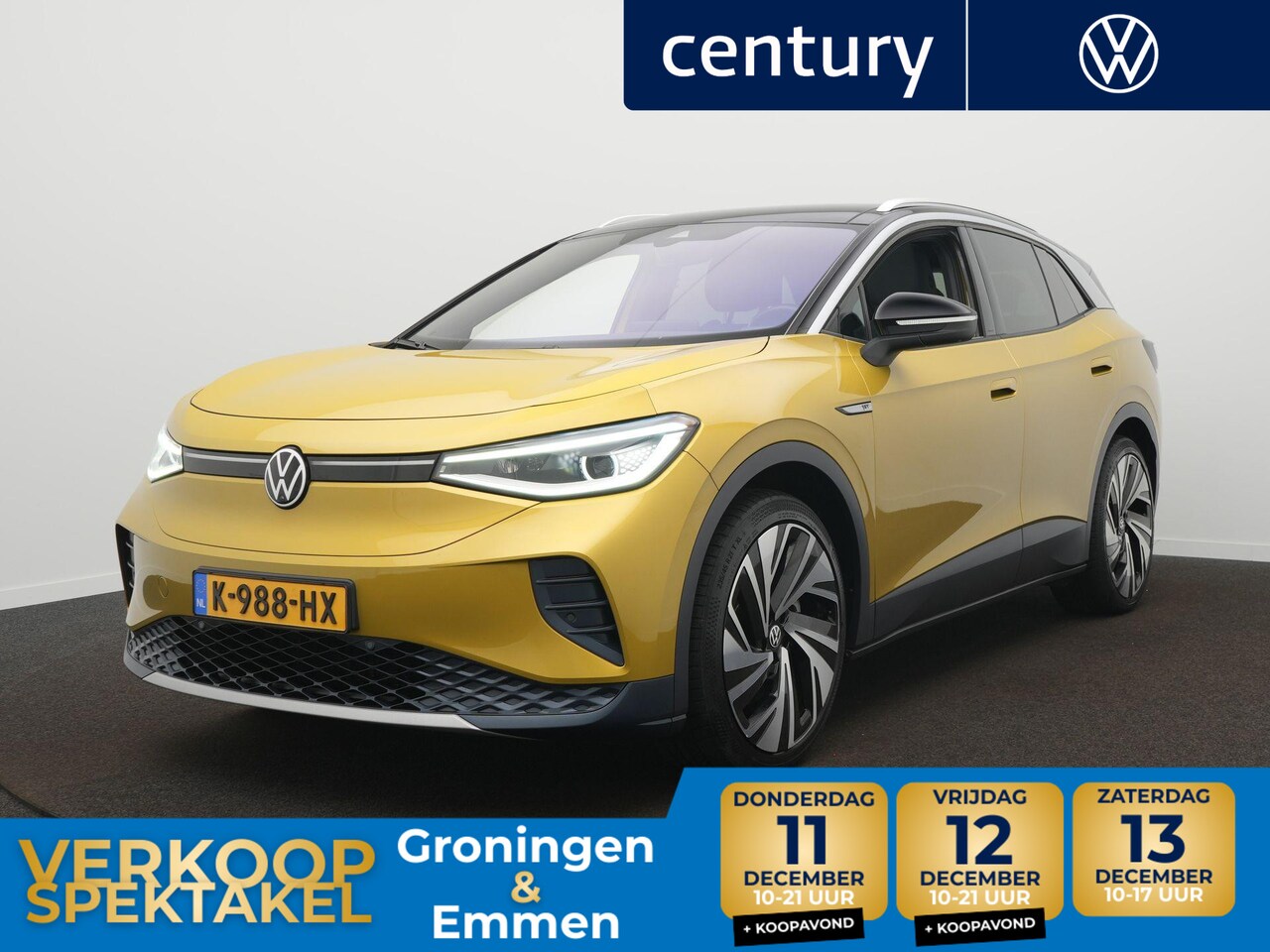 Volkswagen ID.4 - Max 77 kWh / HUD / Elek. trekhaak / Elek. Stoelen / Panodak - AutoWereld.nl