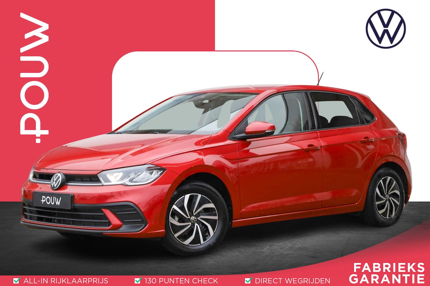 Volkswagen Polo - 1.0 TSI 95pk Life | Adaptive Cruise | Parkeersensoren | All-Season banden | DAB - AutoWereld.nl