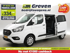 Ford Transit Custom - 340 2.0 TDCI L2H1 | DC | Aut. | Airco | Cruise | Camera | 2xSchuifdeur | Carplay | Navi |