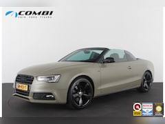 Audi A5 Cabriolet - 1.8 TFSI S line > 177pk/Cabrio/Dark Green&black/Sportstoelen verwarmbaar