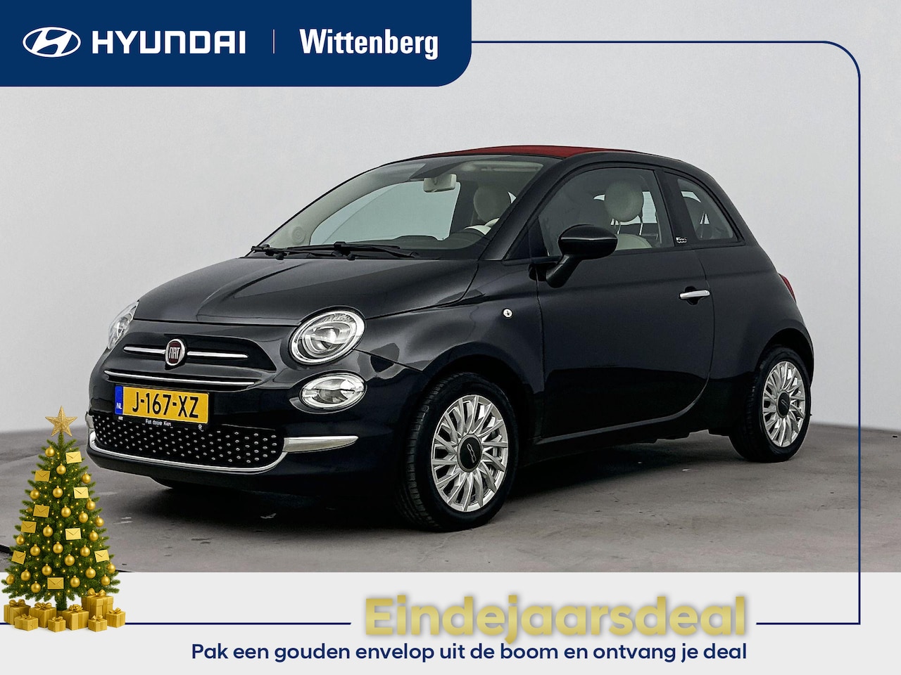 Fiat 500 C - 1.0 Hybrid Lounge | Cabrio | Navigatie | Lichtmetalen velgen | - AutoWereld.nl