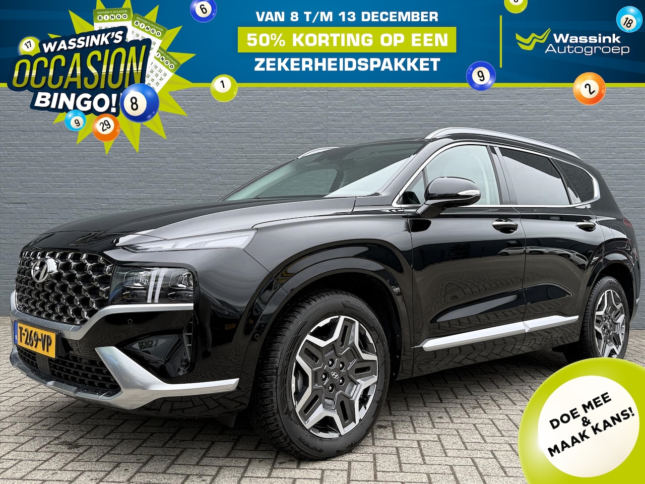 Hyundai Santa Fe - | 1.6 T-GDi HEV 230pk Aut. Premium Plus Sky | Schuif-Kanteldak | Full option | Wit Lederen - AutoWereld.nl