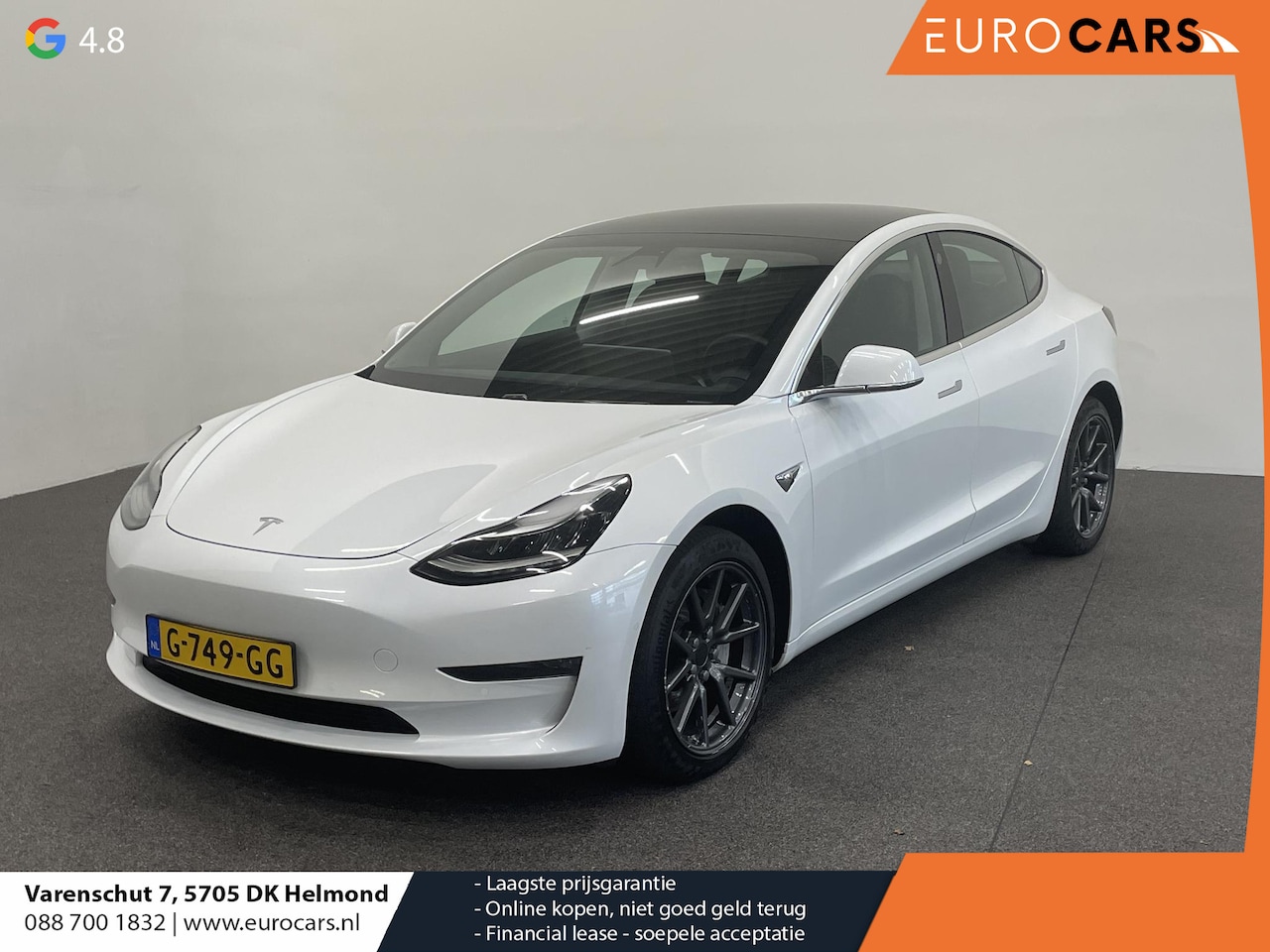 Tesla Model 3 - Long Range RWD Long Range AWD 75 kWh Panoramadak Navigatie Camera Parkeersensoren Adaptive Cruise Control - AutoWereld.nl