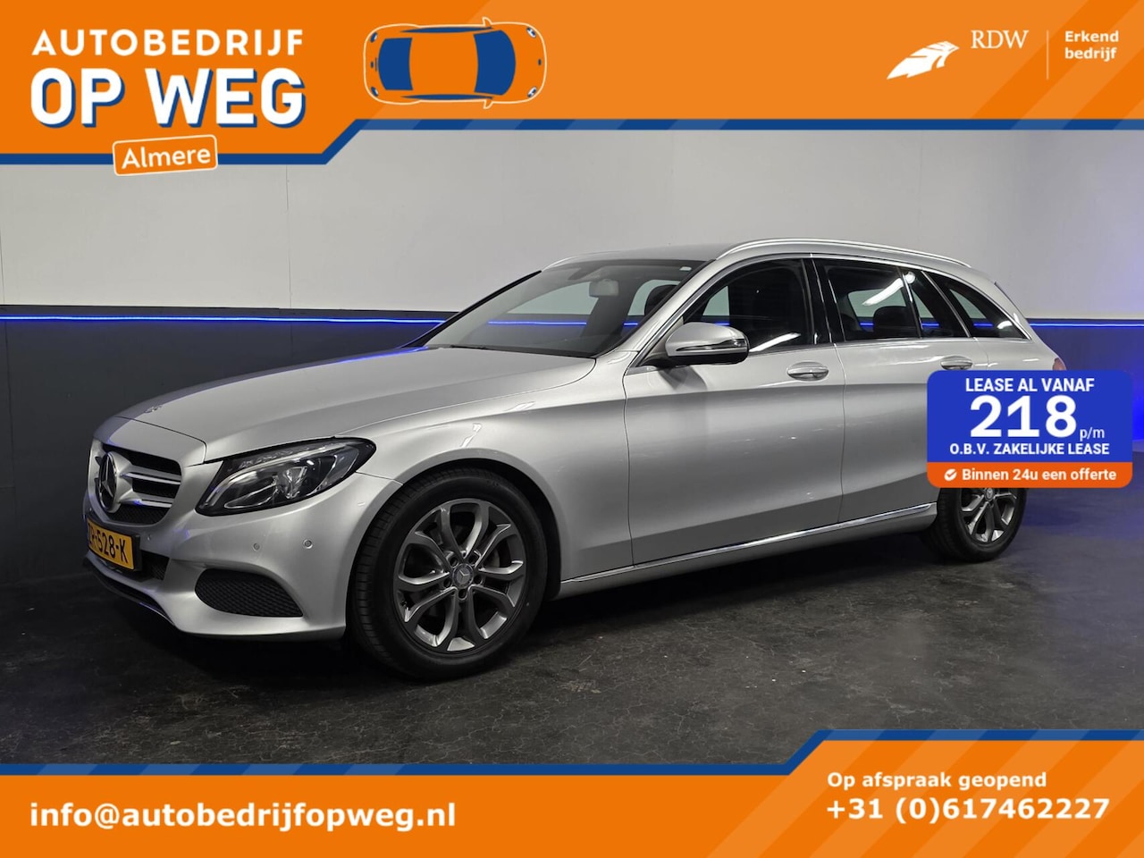 Mercedes-Benz C-klasse Estate - 180 Prestige | Navi | Trekhaak - AutoWereld.nl