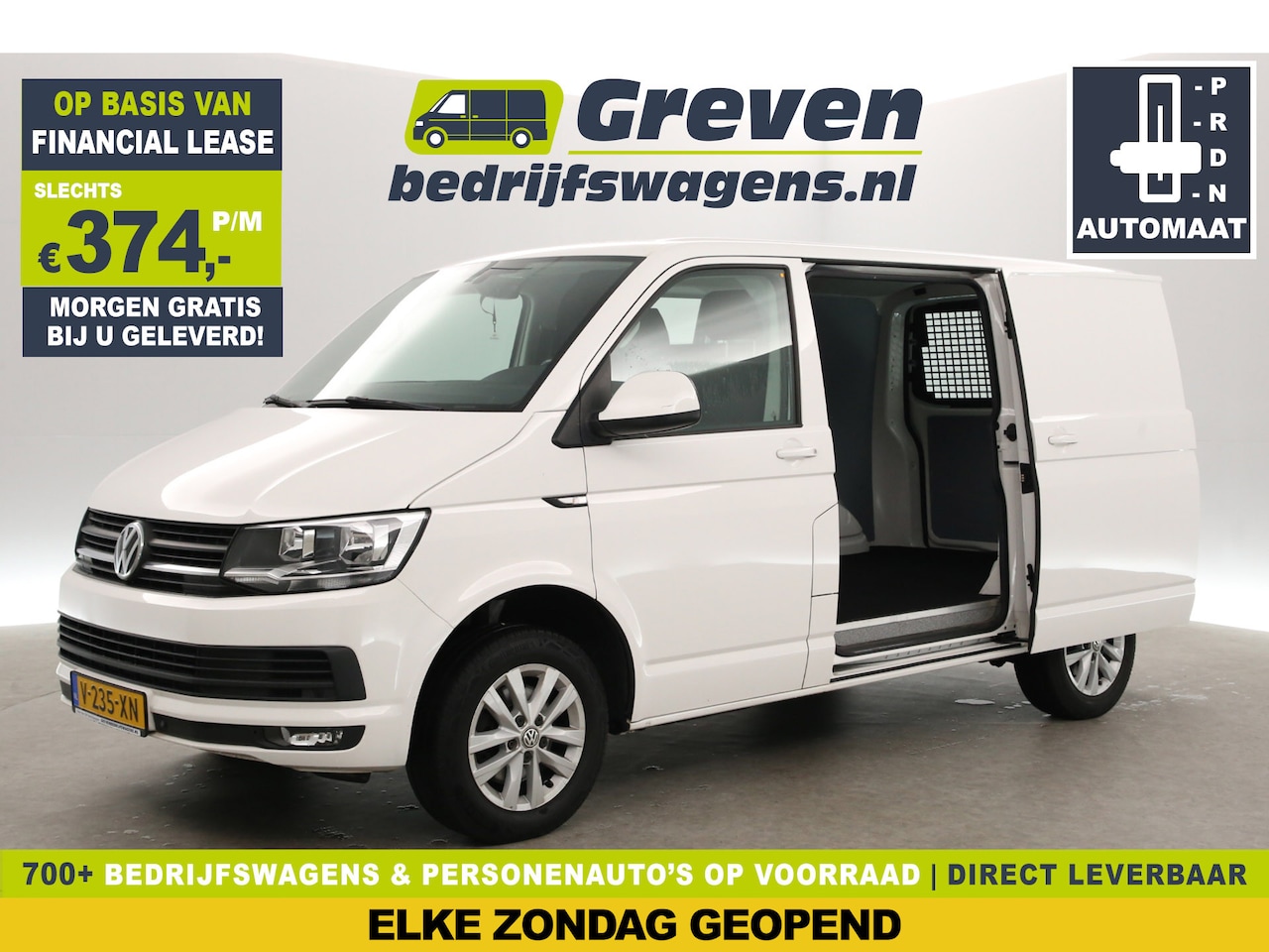 Volkswagen Transporter - 2.0 TDI 150PK L1H1 | Automaat | Airco | Cruise | Camera | Carplay | 3-Zits | 2xSchuifdeur - AutoWereld.nl