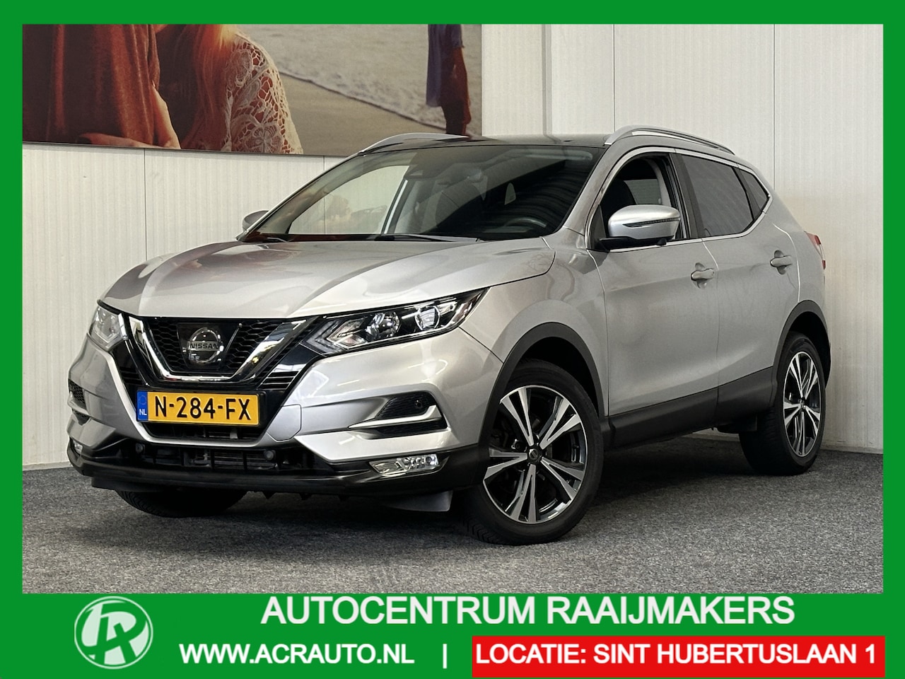 Nissan Qashqai - 1.2 N-CONNECTA AUTOMAAT PANORAMADAK 360 CAMERA ACHTERUITRIJ CAMERA TREKHAAK CRUISE CONTROL - AutoWereld.nl