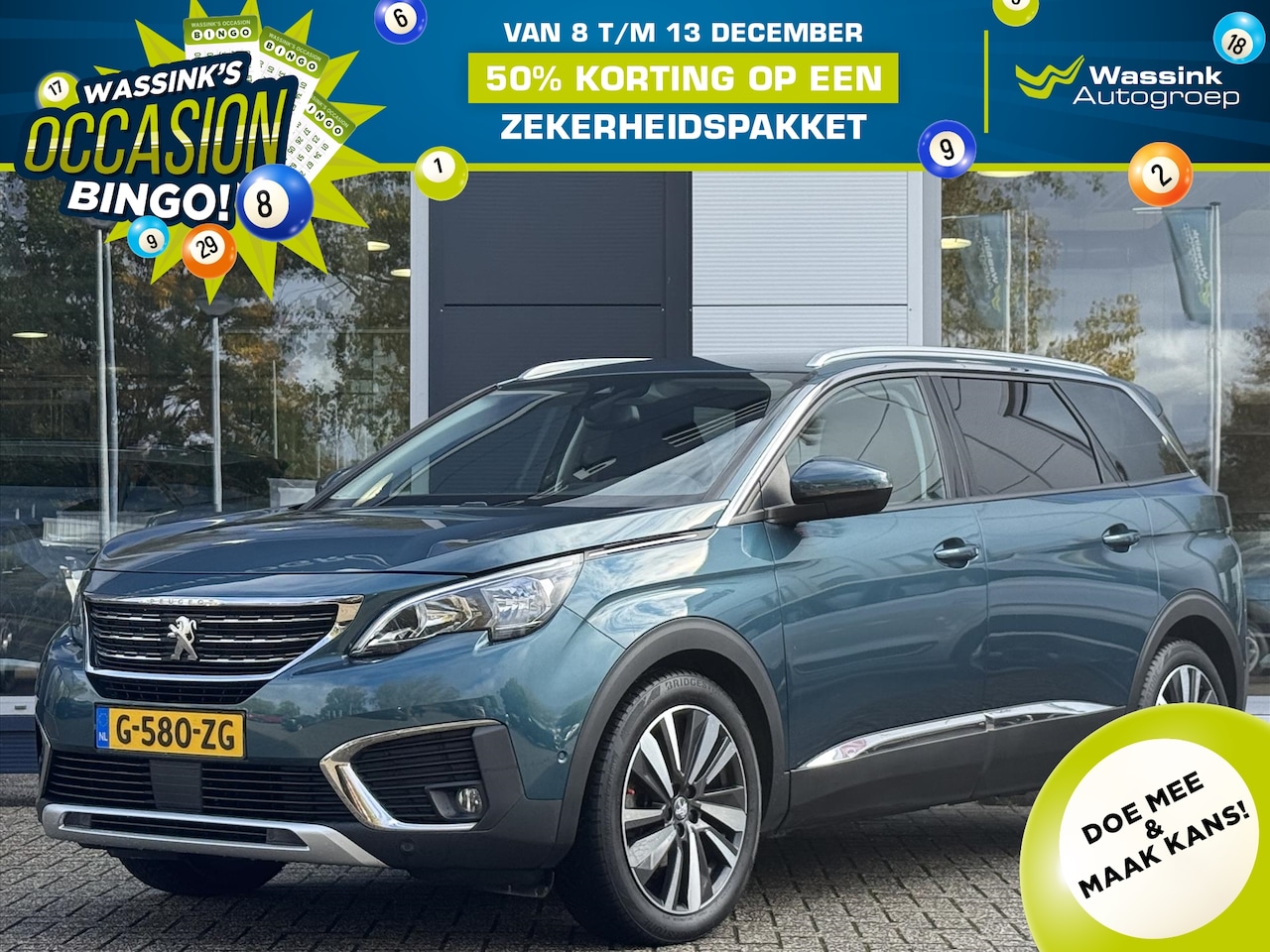 Peugeot 5008 - 1.2 Automaat 130pk Allure | Navigatie | Parkeercamera | Keyless entry | Elektrisch bedienb - AutoWereld.nl