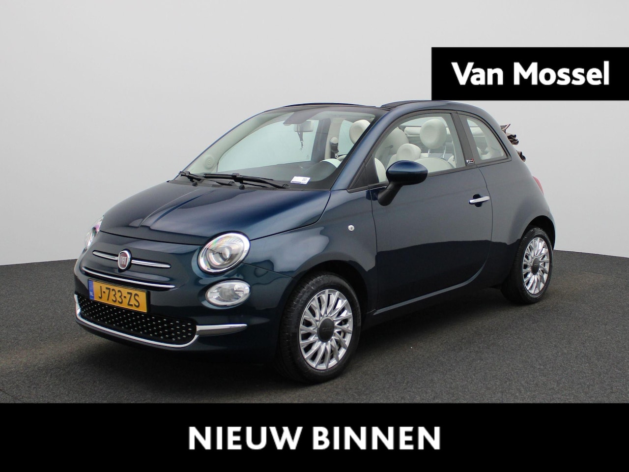 Fiat 500 C - 1.0 Hybrid Lounge | APPLE CARPLAY - ANDROID AUTO | CRUISE CONTROL | AIRCO | MULTIFUNCTIONE - AutoWereld.nl