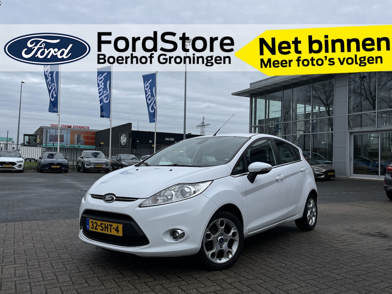 Ford Fiesta - 1.6 120 pk Titanium | Clima | Cruise | PDC | Bluetooth | Grote spoiler | 4 seiz. banden - AutoWereld.nl