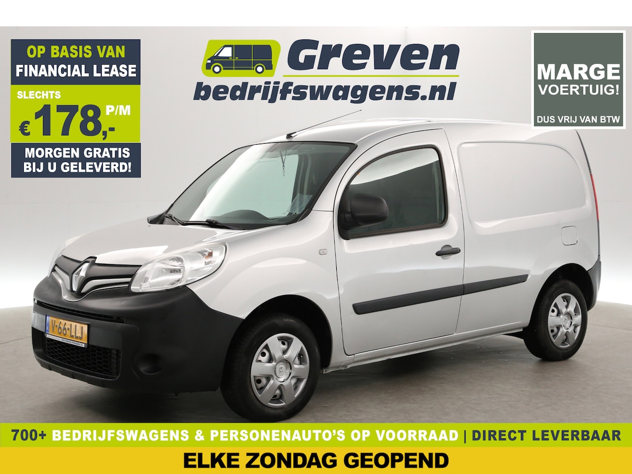 Renault Kangoo - 1.5 dCi 111PK | 3-Zits | MARGE | Airco | Elektrpakket | Schuifdeur - AutoWereld.nl