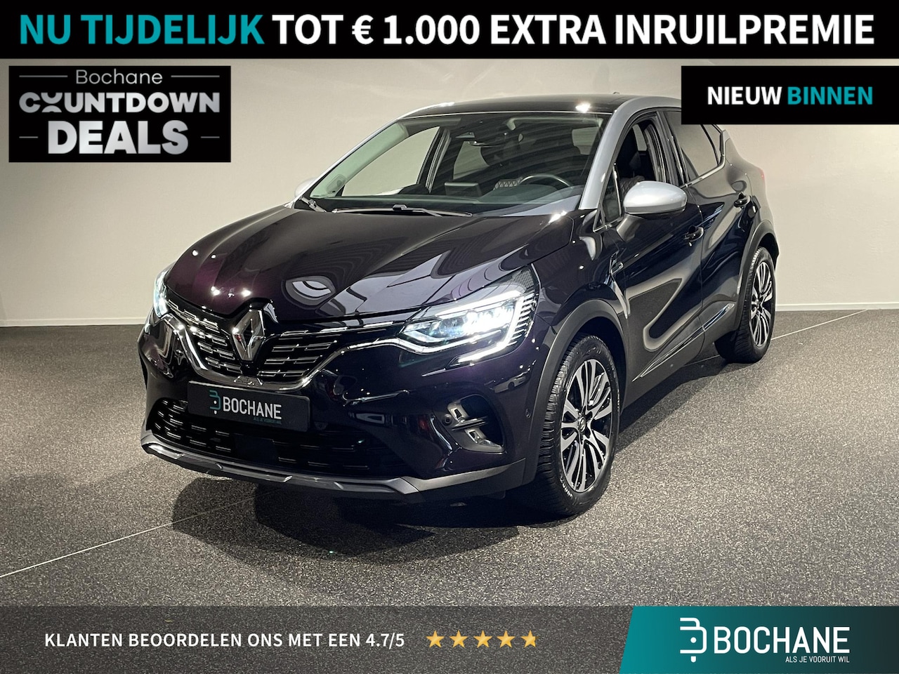 Renault Captur - 1.3 TCe 130 Initiale Paris Navigatie | Climate controle | Elektrische schuifdak | Camera - AutoWereld.nl