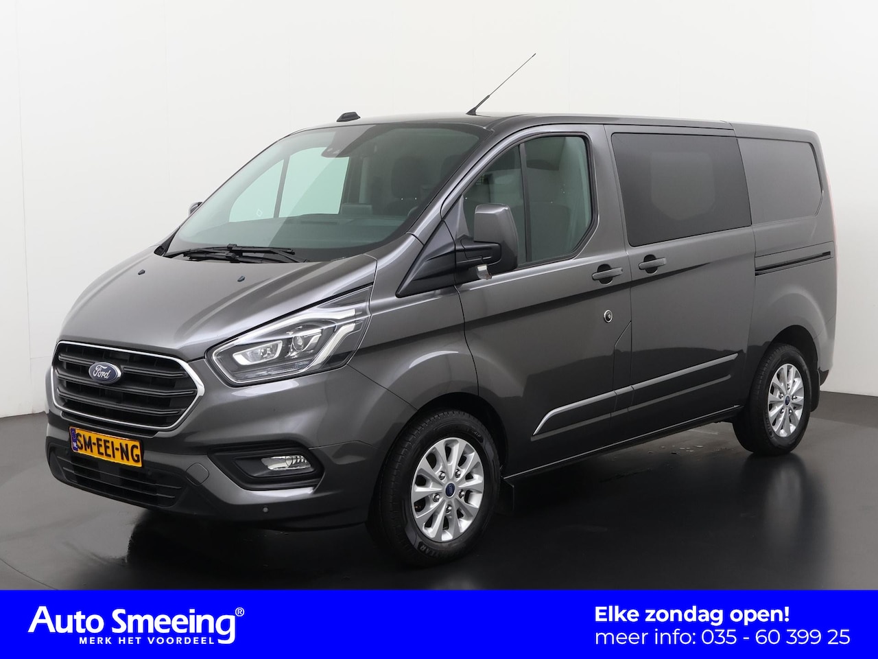 Ford Transit Custom - 320 2.0 TDCI L1H1 Limited Automaat | ACC | Trekhaak | 2x Schuifdeur L+R | Bi-Xenon | Zonda - AutoWereld.nl