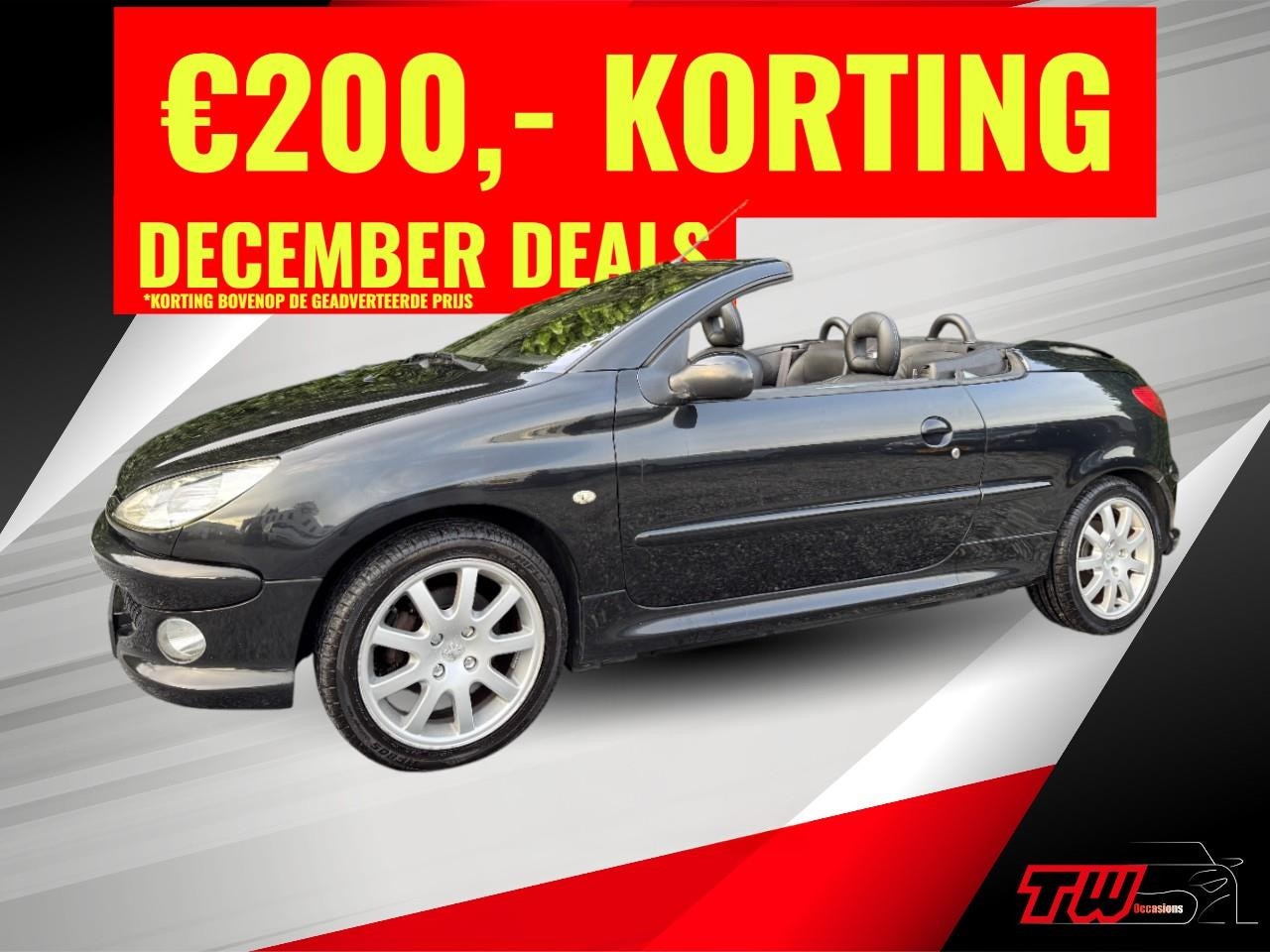 Peugeot 206 CC - 2.0 Griffe | NWE APK | AIRCO | JBL | LEER - AutoWereld.nl