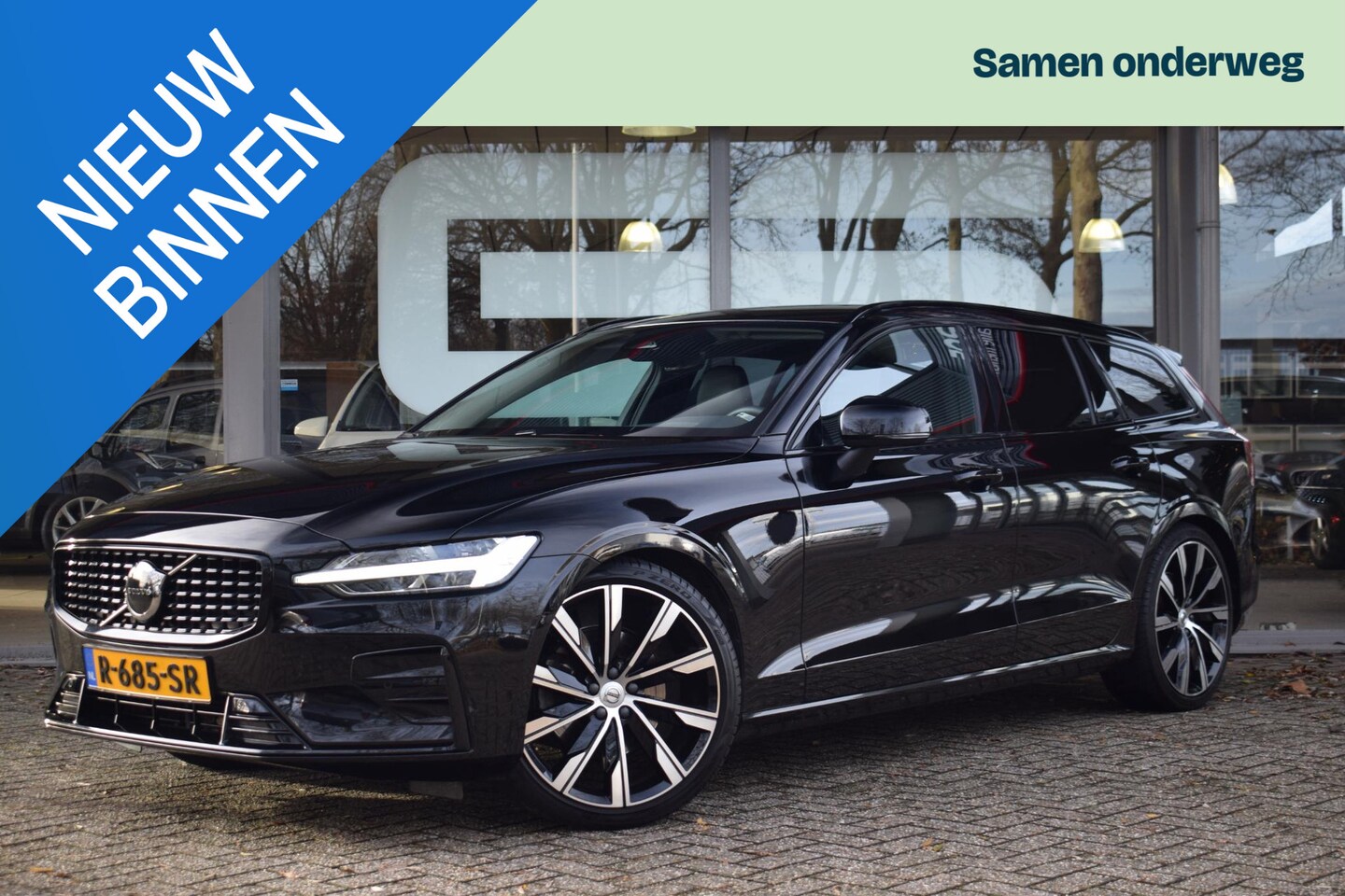 Volvo V60 - 2.0 B3 Plus Dark |ACC|GOOGLE|TREKHAAK|20 INCH - AutoWereld.nl